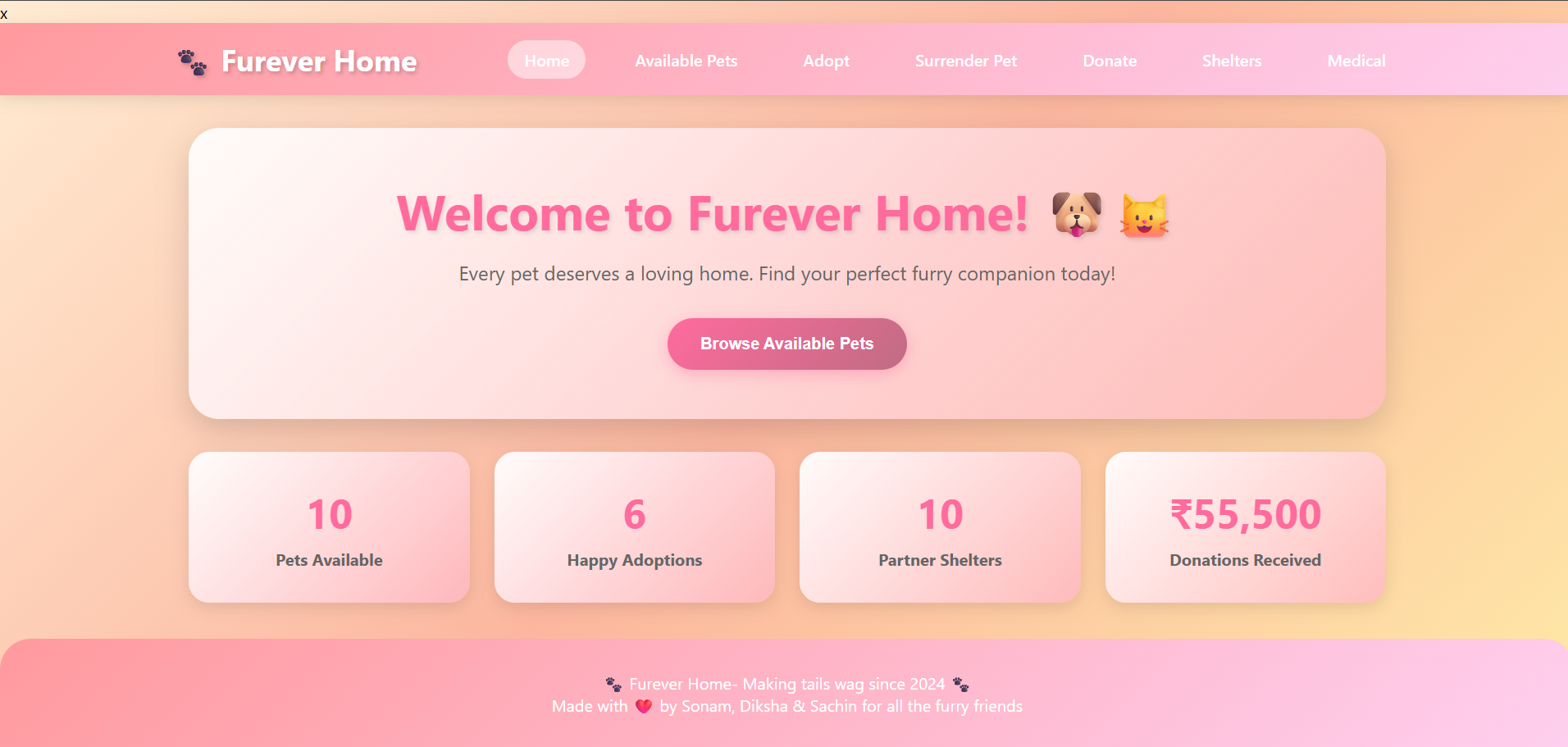 Furever Home Platform